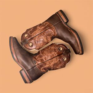 Reyme Brown Leather Western Men's Cowboy Boots